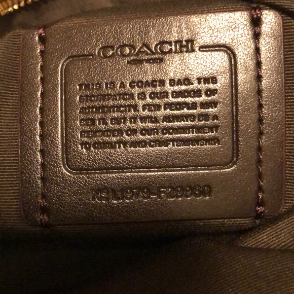 Coach Signature Canvas Crossbody Purse Khaki - Picture 5 of 8